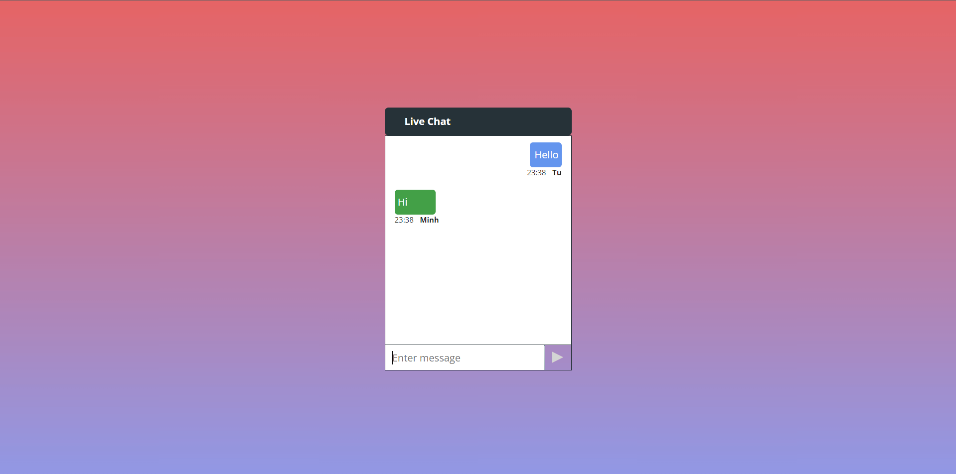 Real Time Chat app