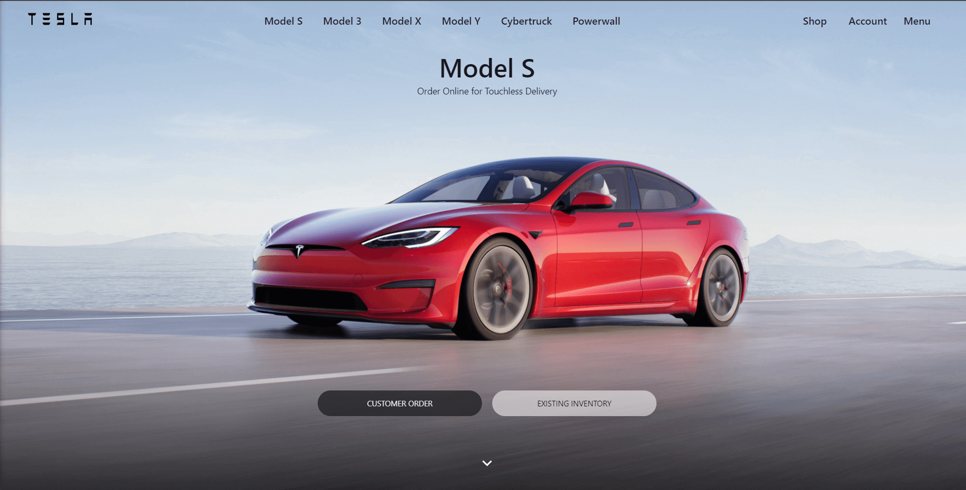 Tesla Landing Page Clone